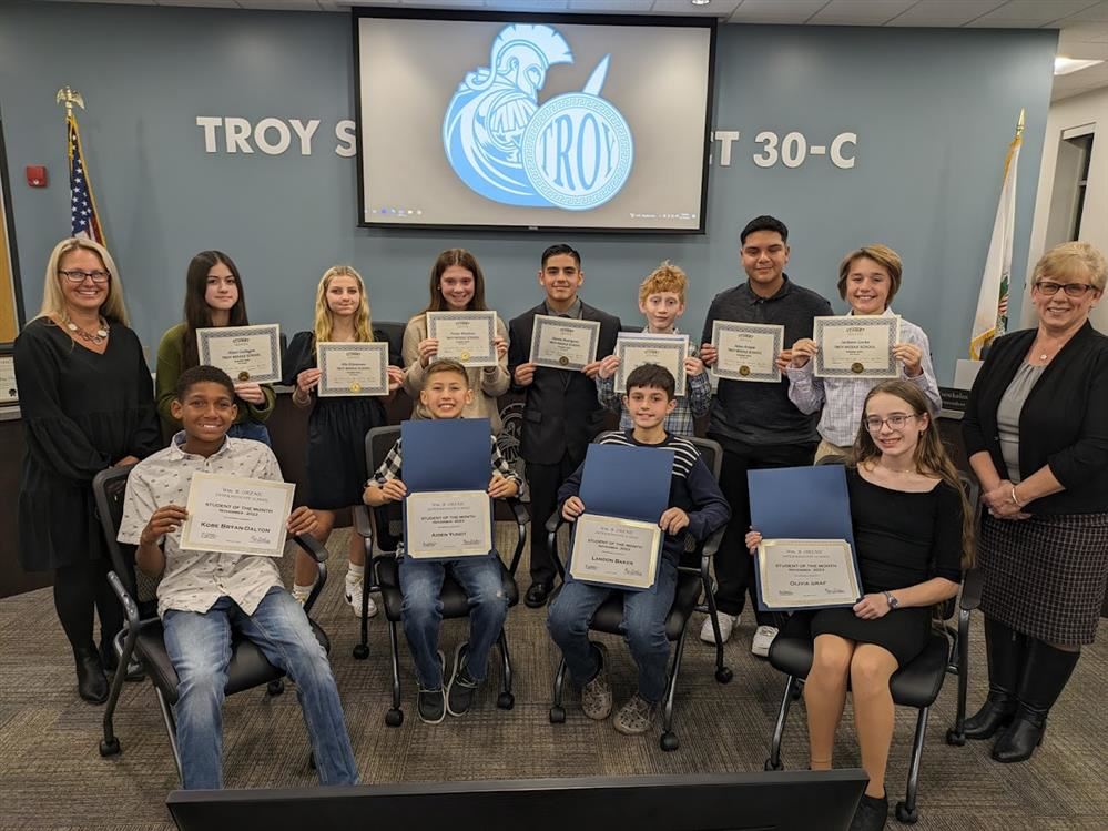 Picture of Troy 30-C October Students of the Month